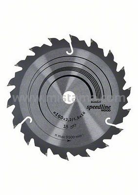 Tarcza pilarska 160/16mm Speedline Wood BOSCH (18 zębów)