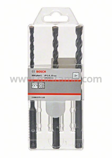 Zestaw 3 wierteł SDS-Plus plus-1 BOSCH