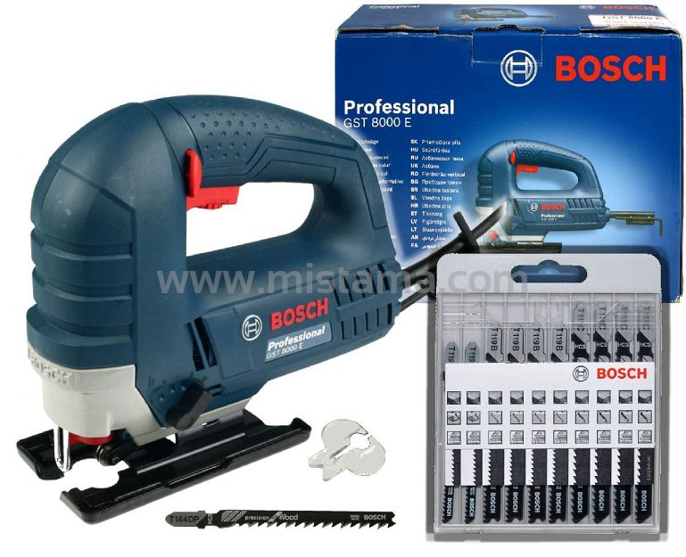 Wyrzynarka GST 8000 E BOSCH + 11 brzeszczotów 