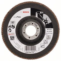 Tarcza listkowa X581 do stali nierdzewnej 125mm GR.80 BOSCH (prosta)