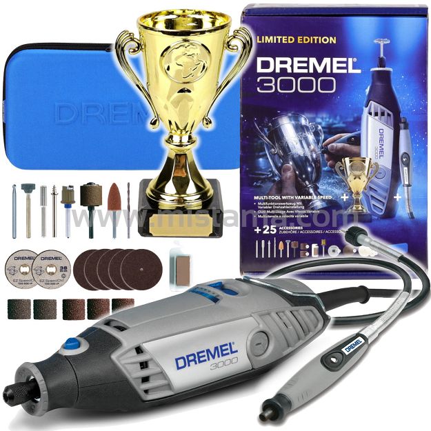 DREMEL 3000 + 25 akcesoriów + wałek - Wersja Limitowana 2026