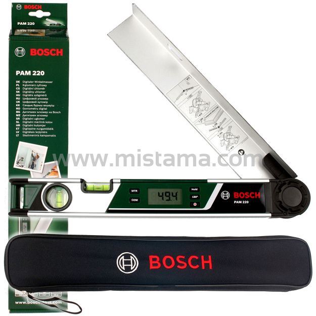 Kątomierz cyfrowy PAM 220 BOSCH + pokrowiec