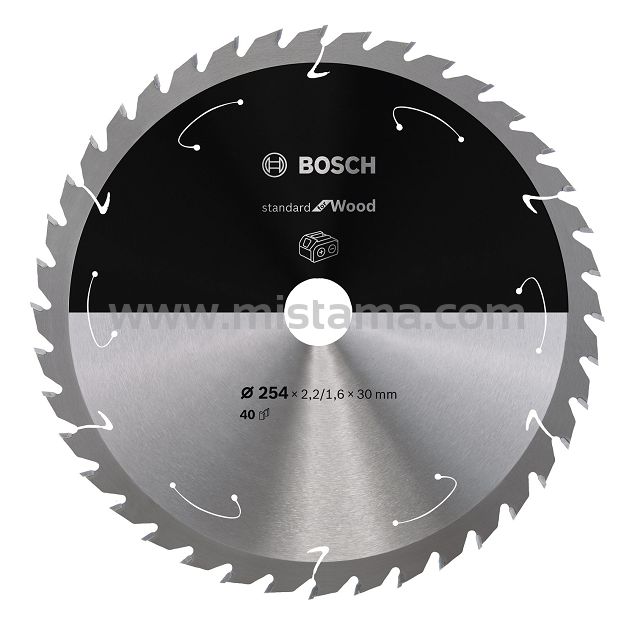 Tarcza pilarska 254/30mm Standard for Wood BOSCH (40 zębów) do pilarek aku