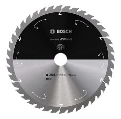 Tarcza pilarska 254/30mm Standard for Wood BOSCH (40 zębów) do pilarek aku