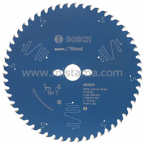 Tarcza pilarska 254/30mm Expert for Wood BOSCH (54 zęby)