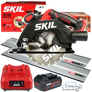 Pilarka tarczowa 57mm 20V 3551 SKIL 1x4,0Ah BEZSZCZOTKOWA + SZYNA 140cm