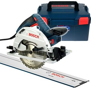 Pilarka tarczowa GKS 55+ GCE BOSCH L-BOXX + szyna FSN 1600