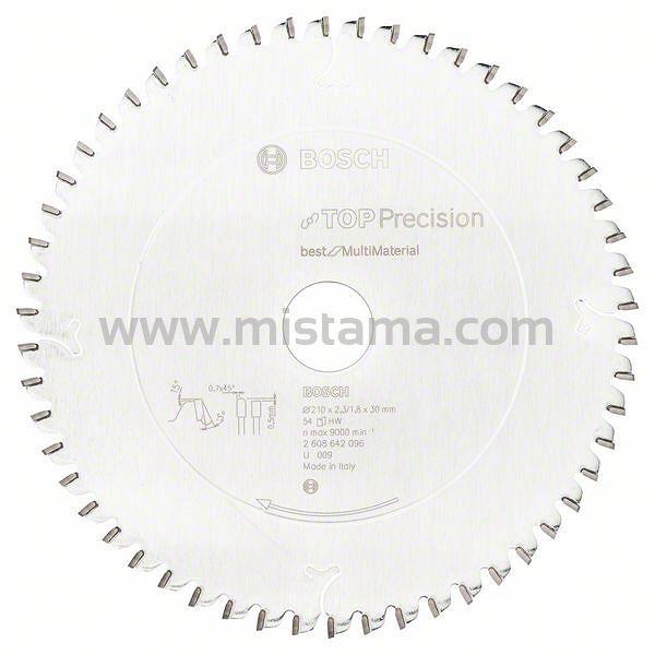 Tarcza pilarska 210/30mm Best for MultiMaterial BOSCH (54 zęby)
