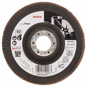 Tarcza listkowa X581 do stali nierdzewnej 125mm GR.60 BOSCH (prosta)