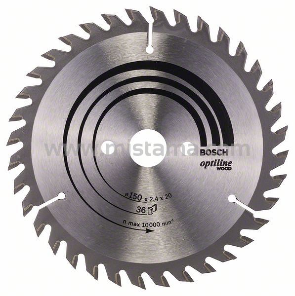 Tarcza pilarska 150/20mm Optiline Wood BOSCH (36 zębów)