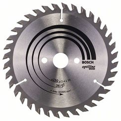 Tarcza pilarska 150/20mm Optiline Wood BOSCH (36 zębów)