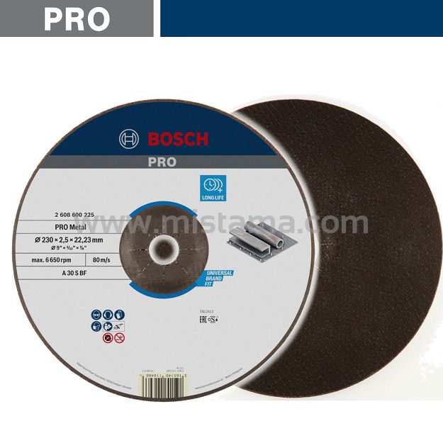 Tarcza korundowa 230/2,5mm Expert For Metal BOSCH (do cięcia stali)