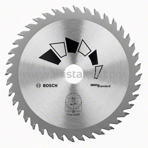 Tarcza pilarska 140/20mm Standard BOSCH (40 zębów)
