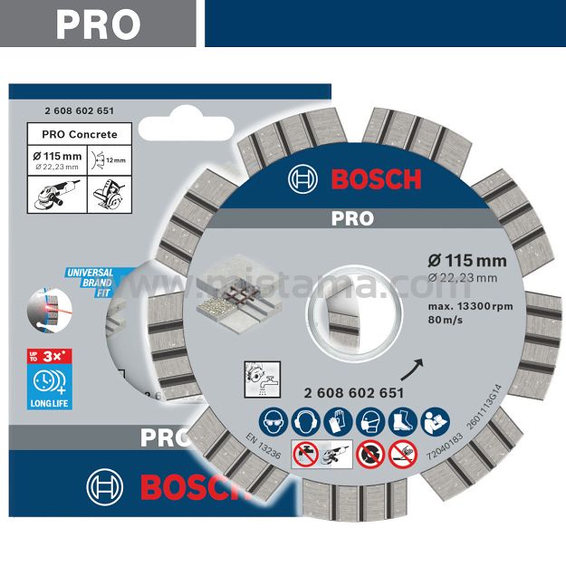 Tarcza diamentowa 115 mm BOSCH PRO (twardy beton)