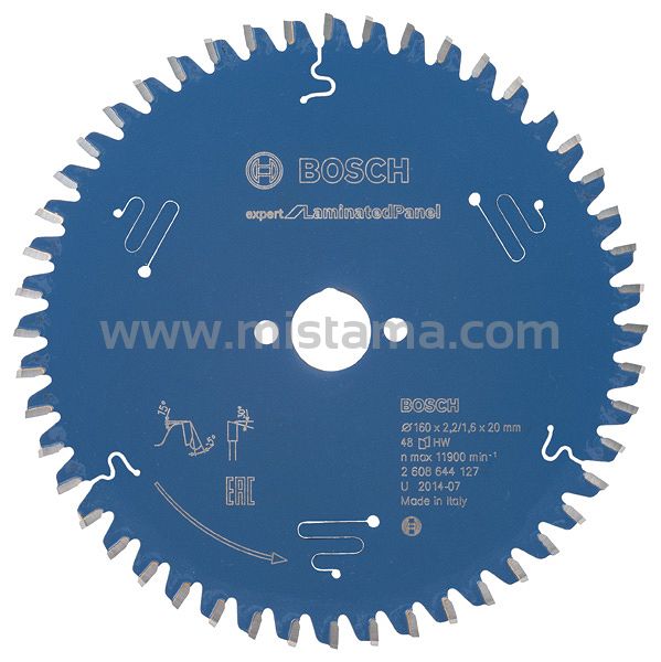 Tarcza pilarska 160/20mm Expert for Laminated Panel BOSCH (48 zębów)