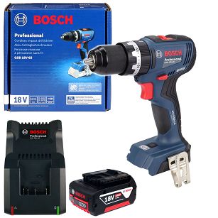 Wkrętarka z udarem 65Nm GSB 18V-65 BOSCH 1x4,0Ah