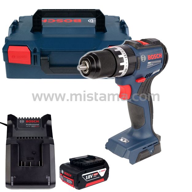 Wkrętarka z udarem 52Nm GSB 18V-52 BOSCH 1x4,0Ah L-BOXX