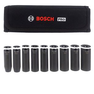 Zestaw 9 nasadek udarowych 7-19 mm 3/8" PRO IMPACT SOCKET DEEP SET BOSCH