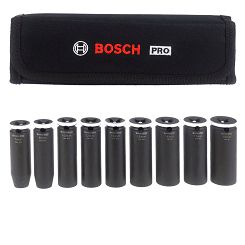 Zestaw 9 nasadek udarowych 7-19 mm 3/8" PRO IMPACT SOCKET DEEP SET BOSCH