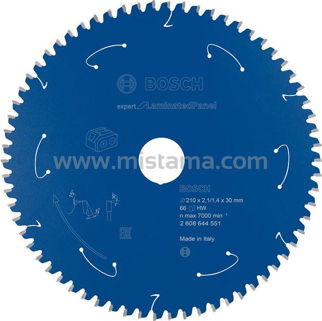 Tarcza pilarska 210/30mm Expert for Laminated Panel BOSCH (66 zębów) do pilarek aku