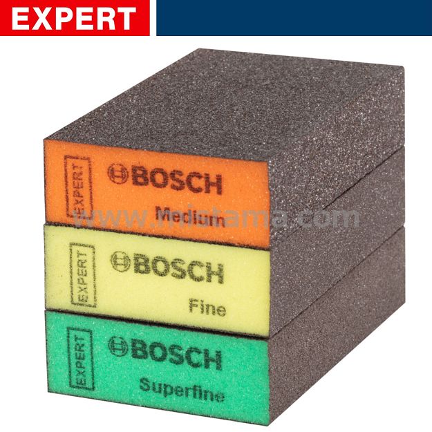 Gąbka szlifierska zestaw 3 szt S471 BOSCH EXPERT