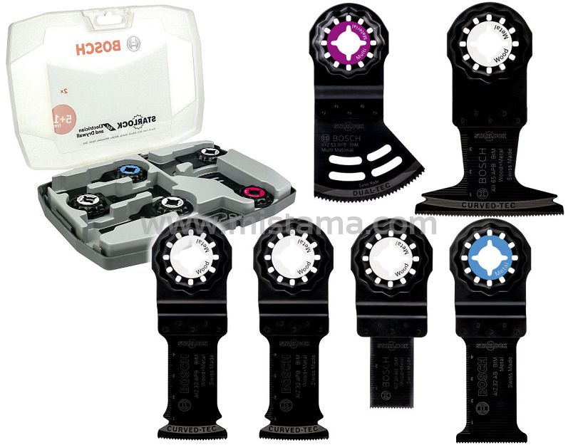 Zestaw 6 sztuk osprzętu do GOP/PMF BOSCH (Starlock)