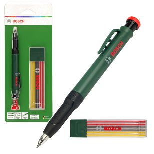 Ołówek automatyczny znacznik do głębokich otworów + zestaw 6 rysików BOSCH