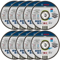 Tarcza korundowa do cięcia stali 125/1 mm X-LOCK BOSCH zestaw 10 szt.