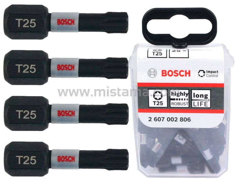 Zestaw 25 bitów TORX25 Impact Control BOSCH