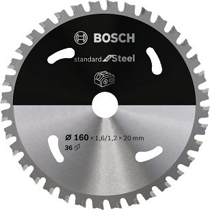 Tarcza pilarska 160/20 mm Standard for Steel BOSCH (36 zębów)