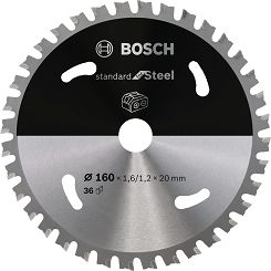 Tarcza pilarska 160/20 mm Standard for Steel BOSCH (36 zębów)