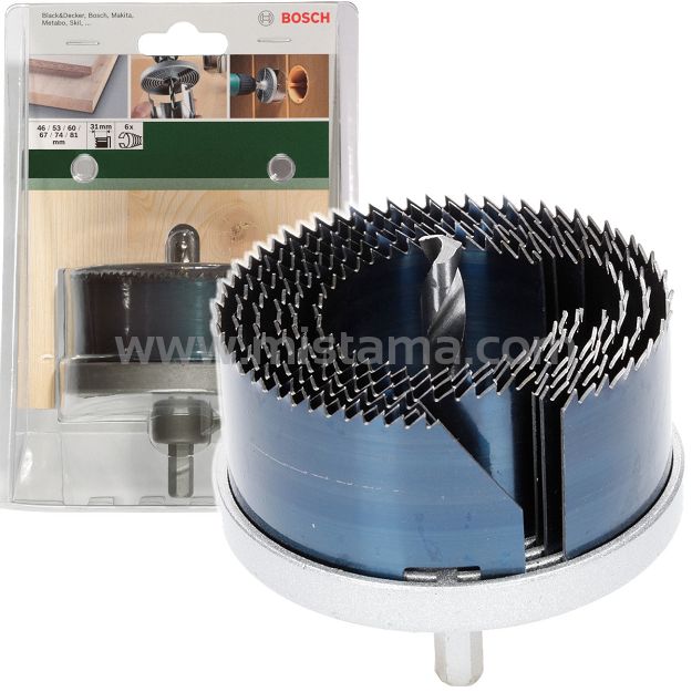 Zestaw 6 pił otwornic koronek 46-81 mm BOSCH