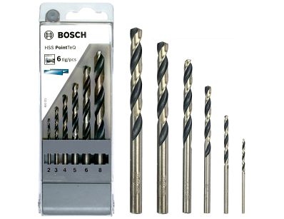 Zestaw 6 wierteł HSS PointTeQ do metalu BOSCH
