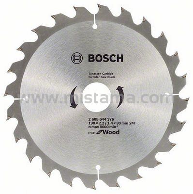 Tarcza pilarska 190/30mm Eco for Wood BOSCH (24 zęby)