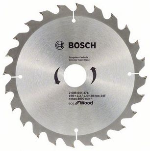 Tarcza pilarska 190/30mm Eco for Wood BOSCH (24 zęby)
