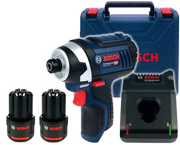 Zakrętarka udarowa GDR 12V-105 BOSCH 2x2,0Ah + walizka