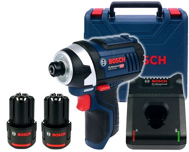 Zakrętarka udarowa GDR 12V-105 BOSCH 2x2,0Ah + walizka