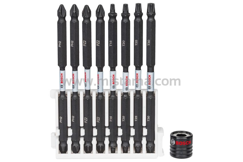 Zestaw 8 bitów PH, PZ, Torx z magnetyzerem Impact Control BOSCH